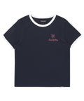 W Summer Ringer T-Shirt - D/Navy