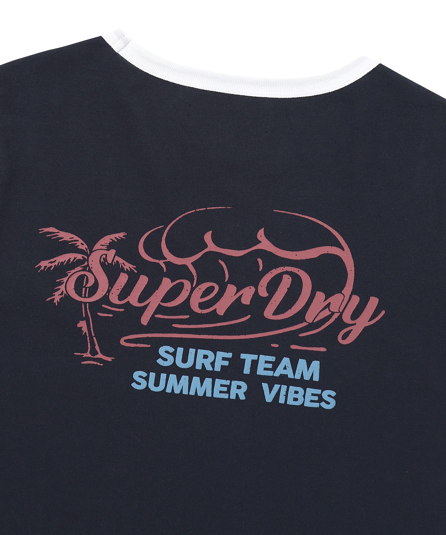 W Summer Ringer T-Shirt - D/Navy