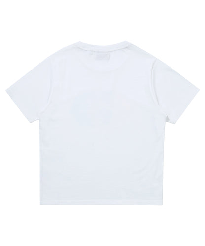 W Watercolor Graphic T-Shirt - White