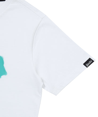 W Watercolor Graphic T-Shirt - White