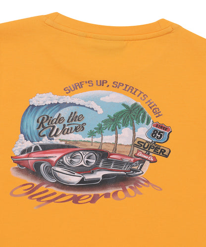 W Beach Car Crop T-Shirt