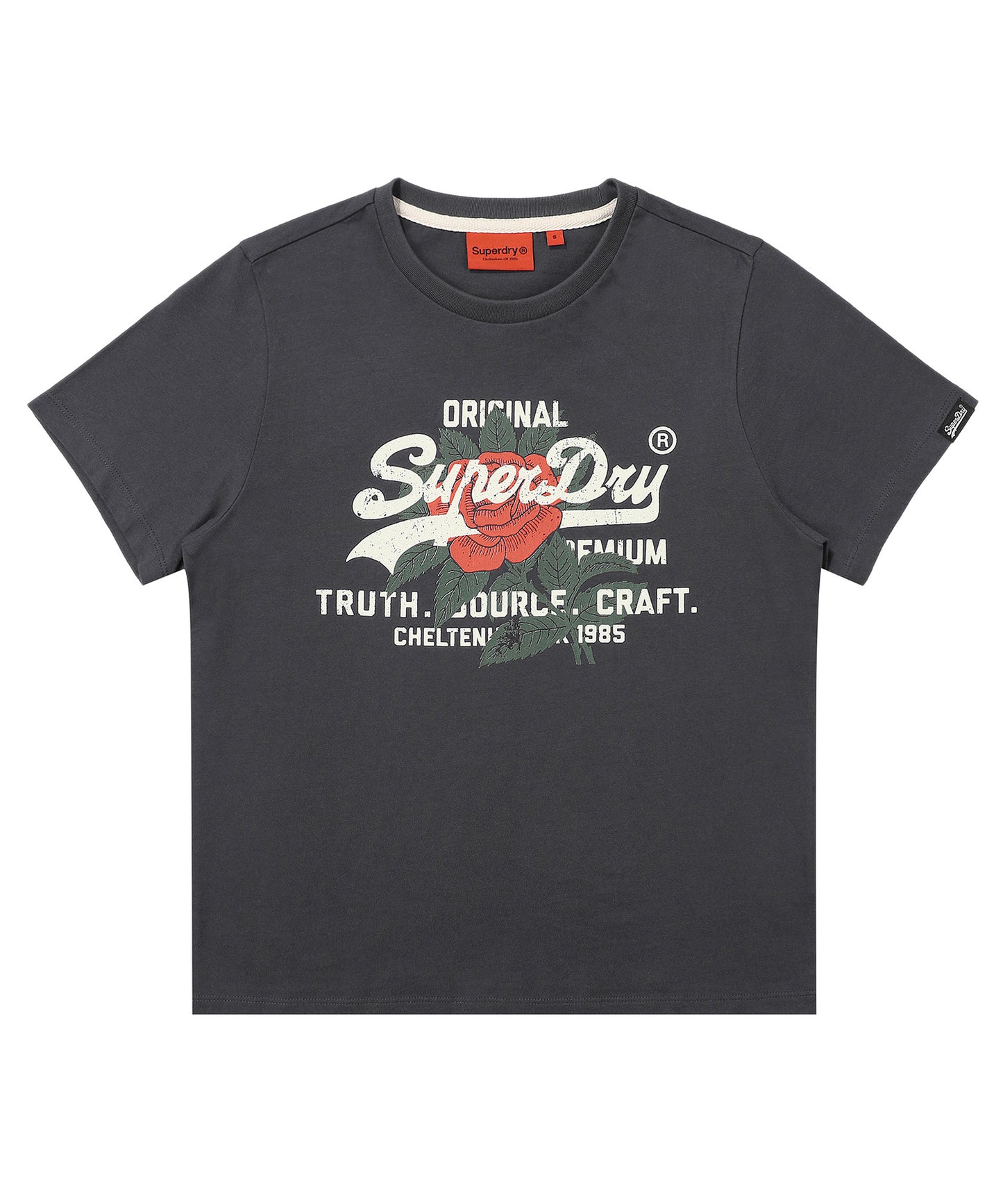 W Rose T-Shirt - Black
