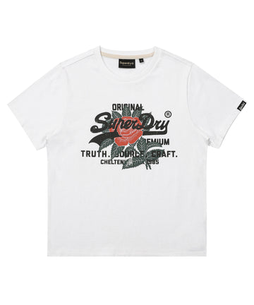 W Rose T-Shirt - White