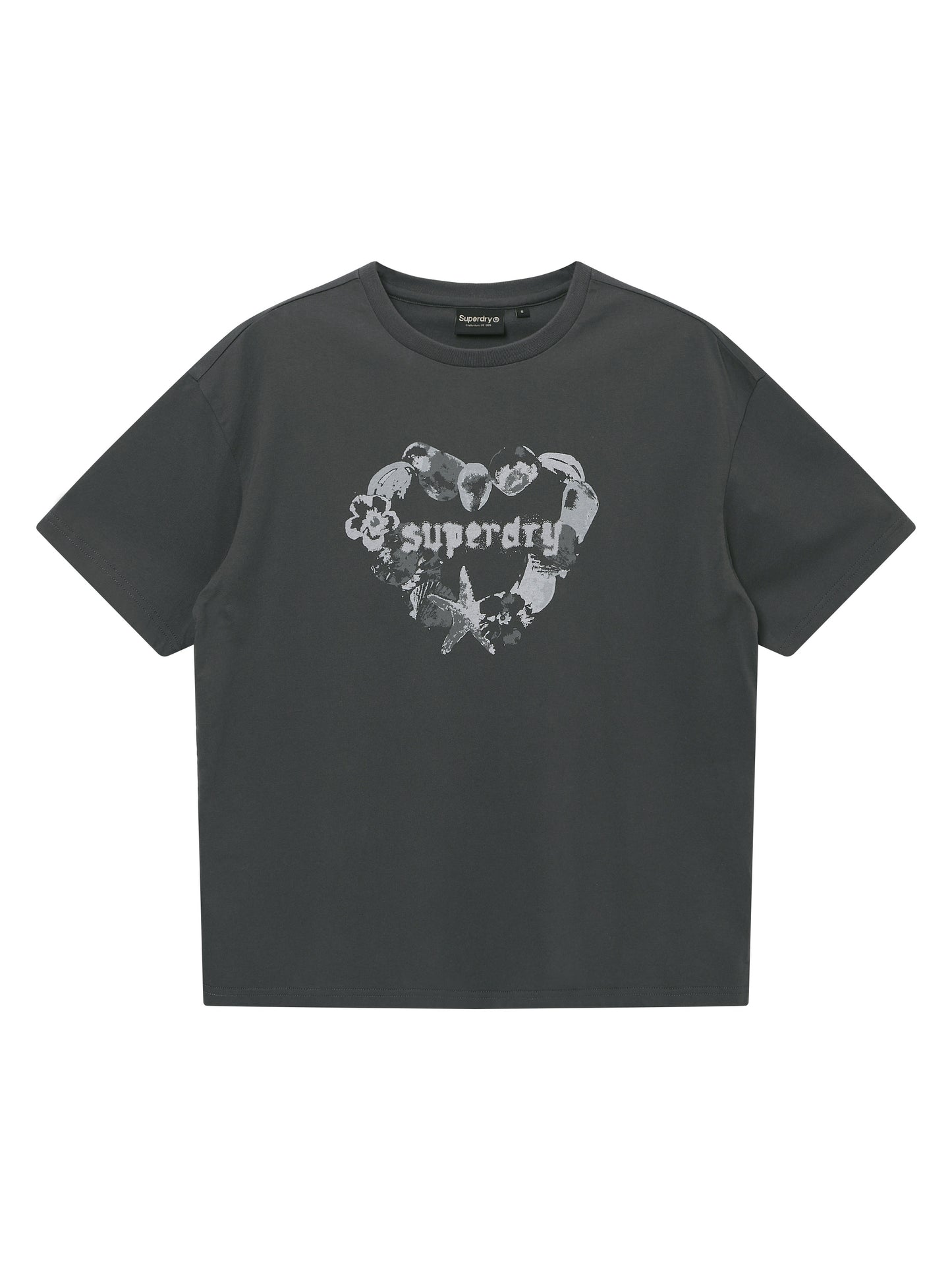 W Heart Print T-Shirt