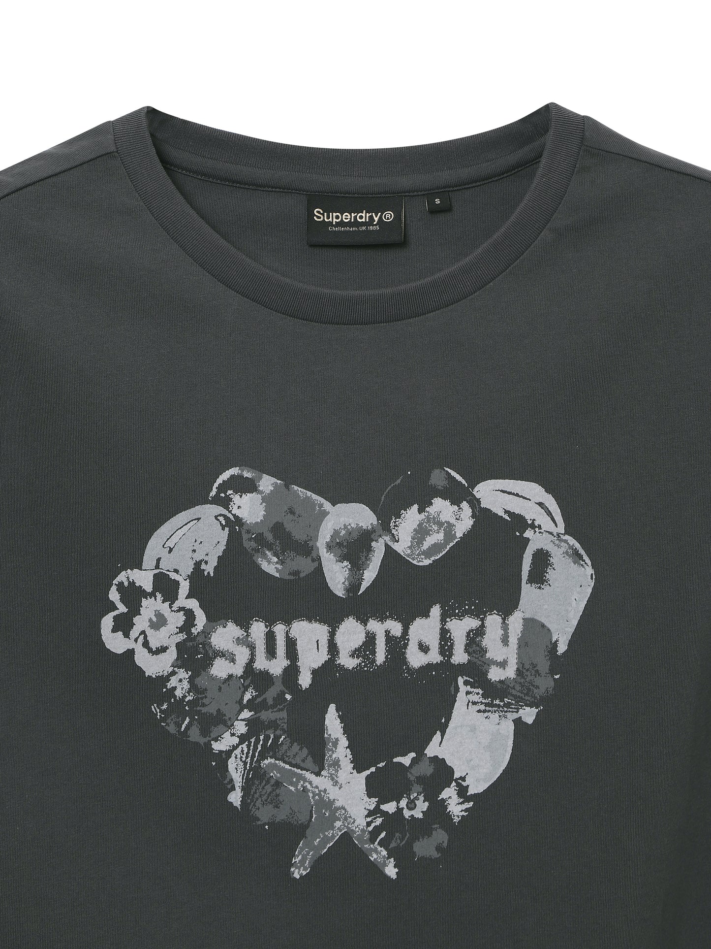 W Heart Print T-Shirt