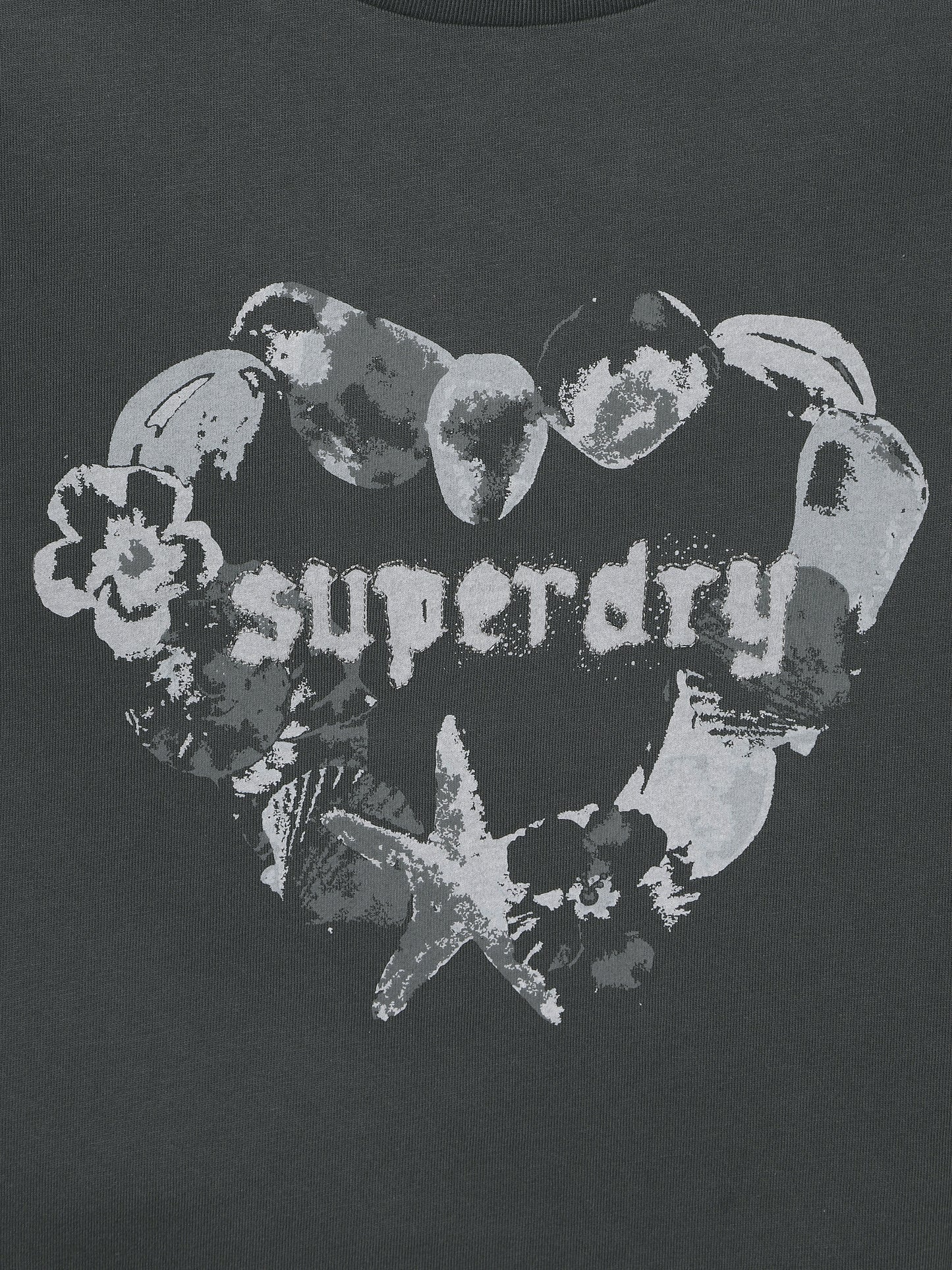 W Heart Print T-Shirt