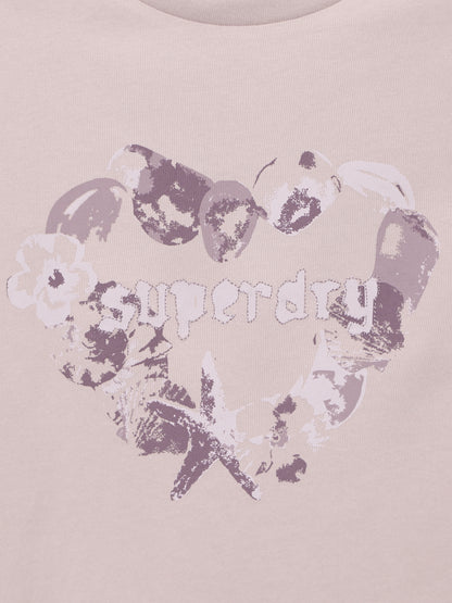 W Heart Print T-Shirt