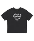 W Heart Print T-Shirt 2