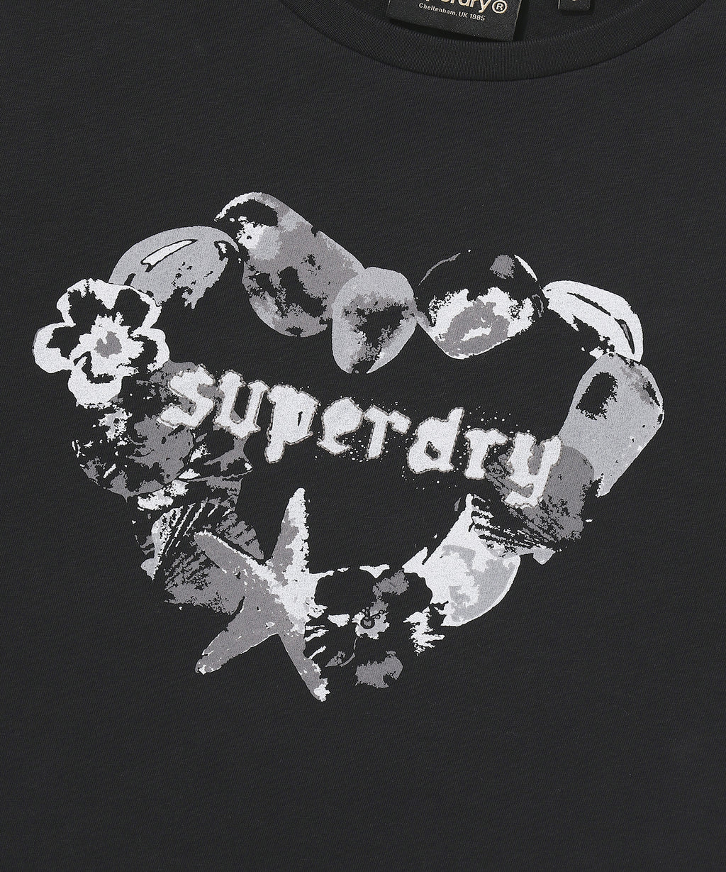 W Heart Print T-Shirt 2