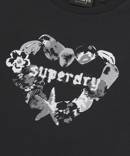 W Heart Print T-Shirt 2