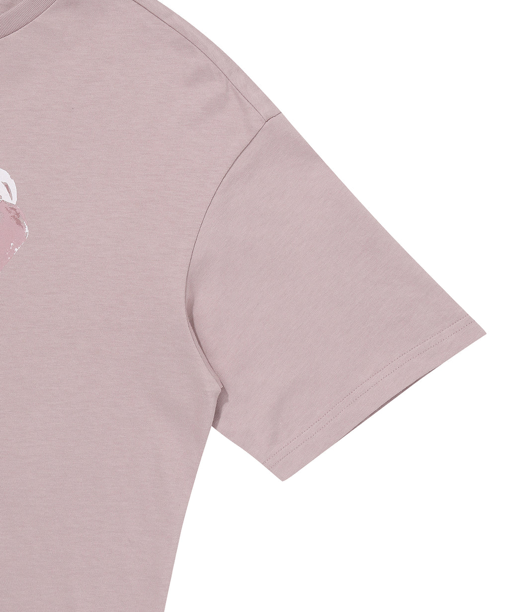W Heart Print T-Shirt 2