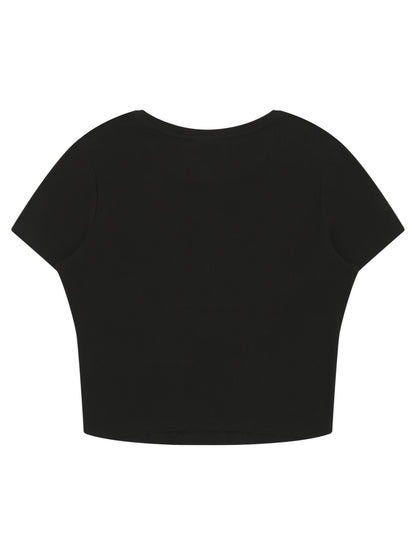 Panel Crop T-Shirt