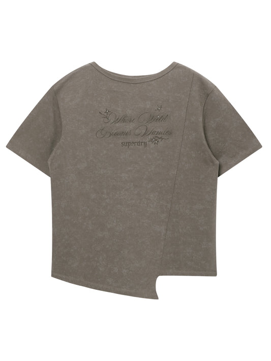 Side Slit Vintage T-Shirt
