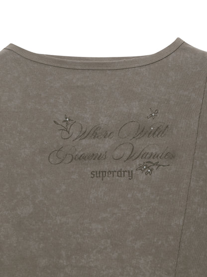 Side Slit Vintage T-Shirt