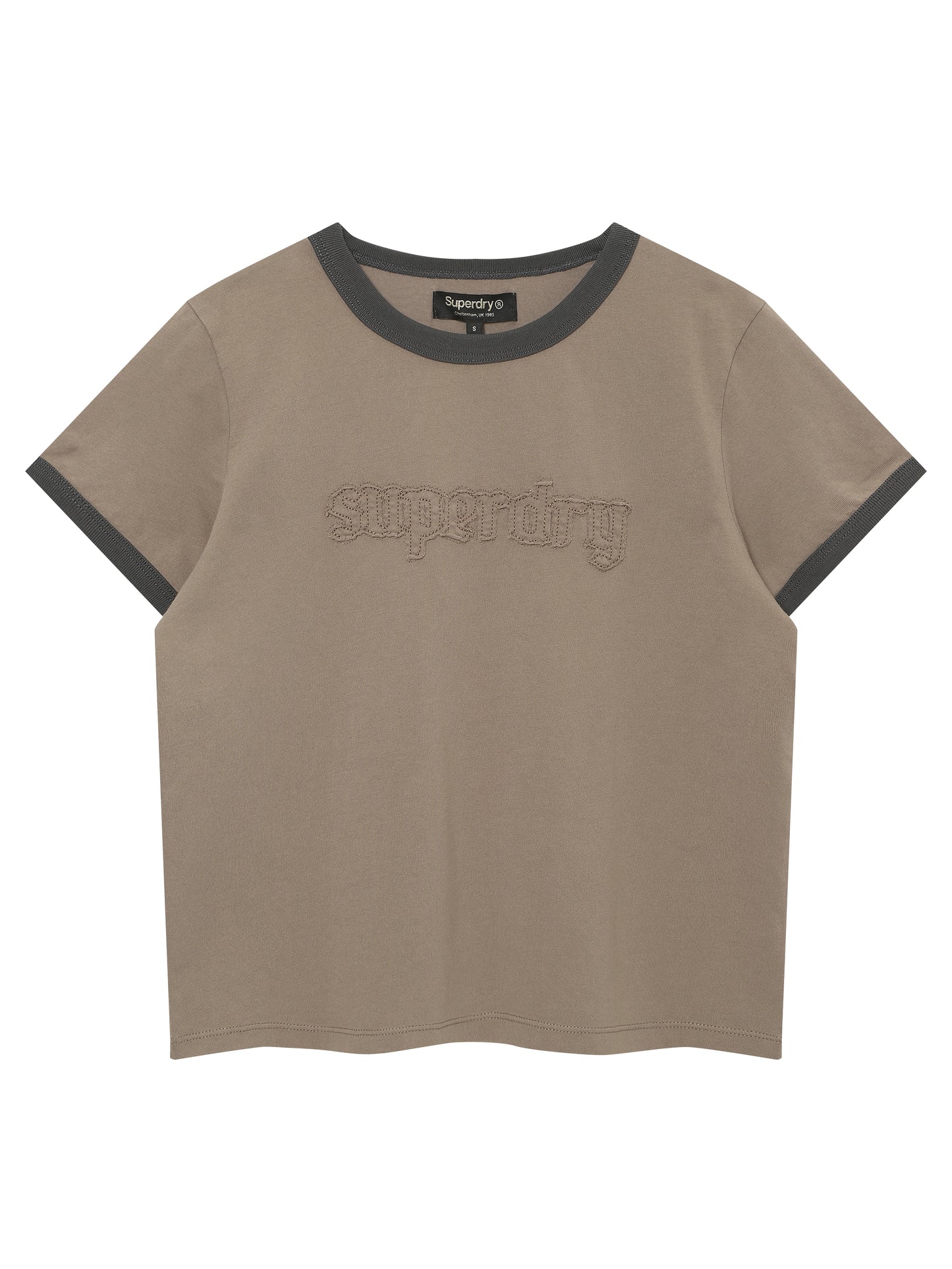 W Vintage Logo Patch Ringer T-Shirts