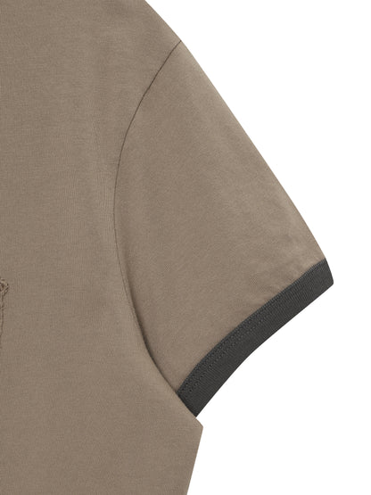 W Vintage Logo Patch Ringer T-Shirts