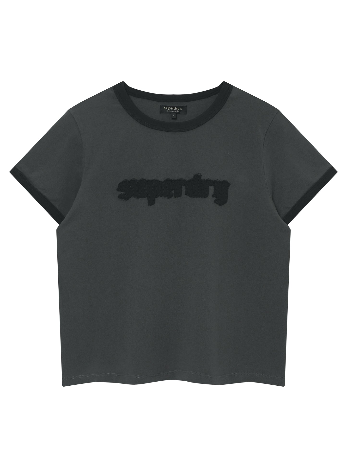 W Vintage Logo Patch Ringer T-Shirts