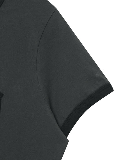 W Vintage Logo Patch Ringer T-Shirts
