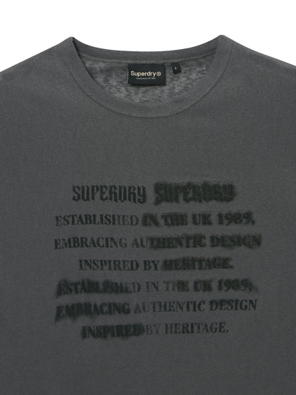 W Vintage Lettering T-Shirt