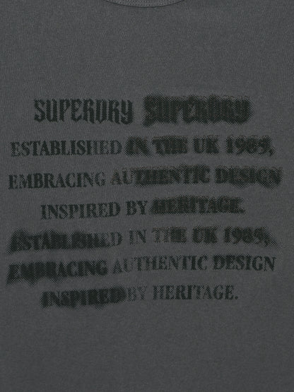 W Vintage Lettering T-Shirt