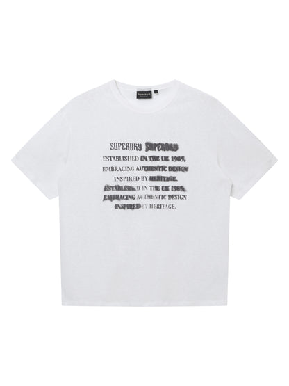 W Vintage Lettering T-Shirt