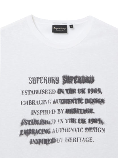 W Vintage Lettering T-Shirt