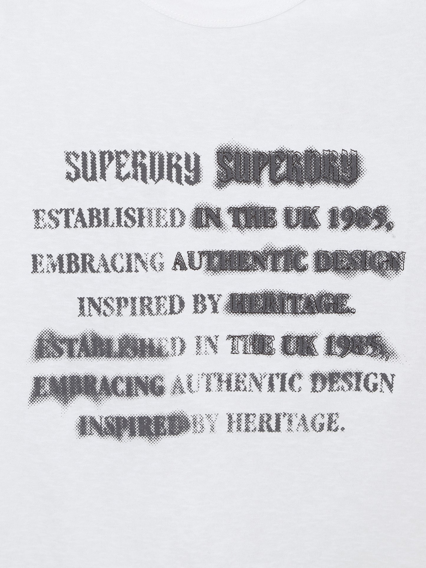 W Vintage Lettering T-Shirt