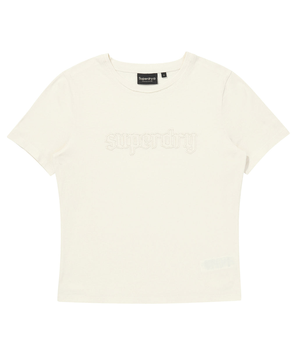 W Vintage Logo Patch T-Shirt 2