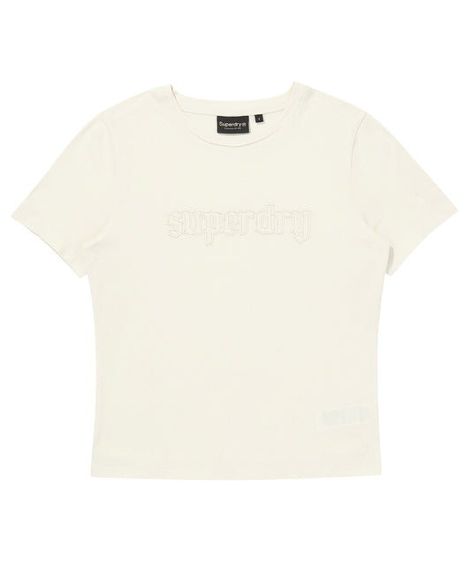 W Vintage Logo Patch T-Shirt 2
