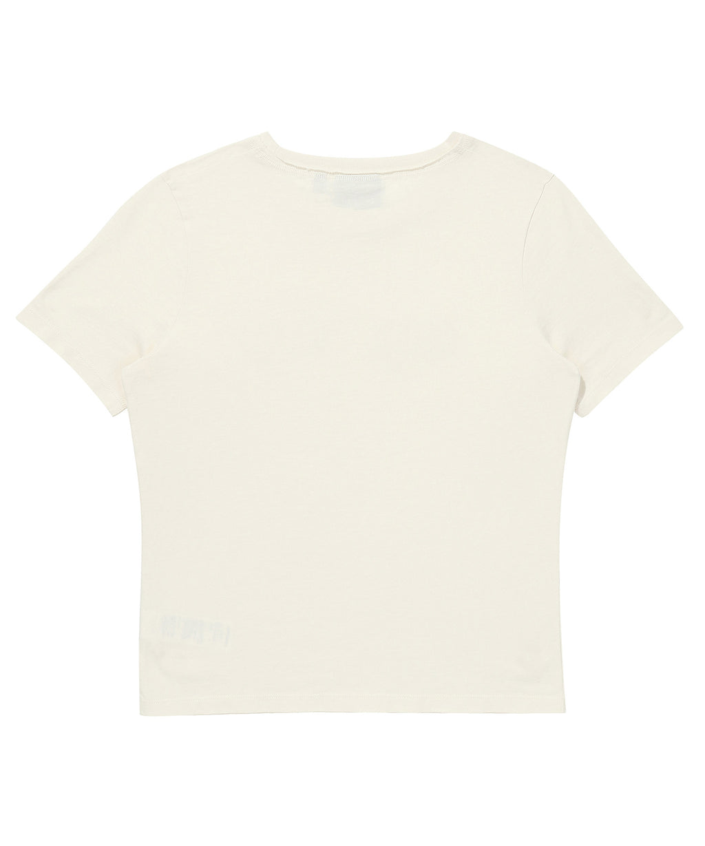 W Vintage Logo Patch T-Shirt 2