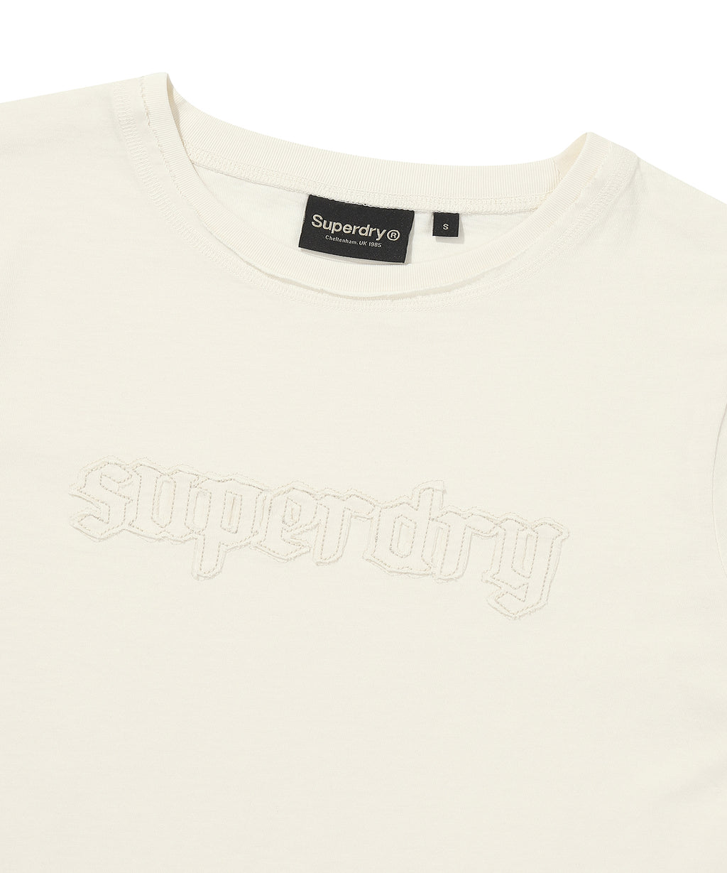 W Vintage Logo Patch T-Shirt 2