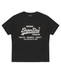 W Metal Logo Black T-Shirt - Vintage Logo Graphic