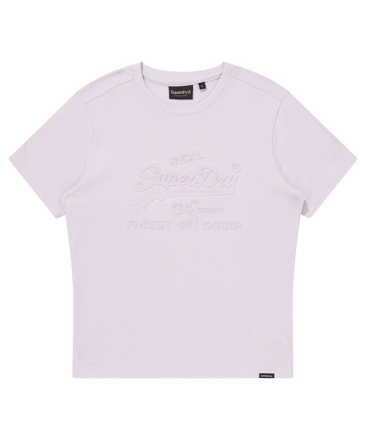 W Logo Embossed T-Shirt