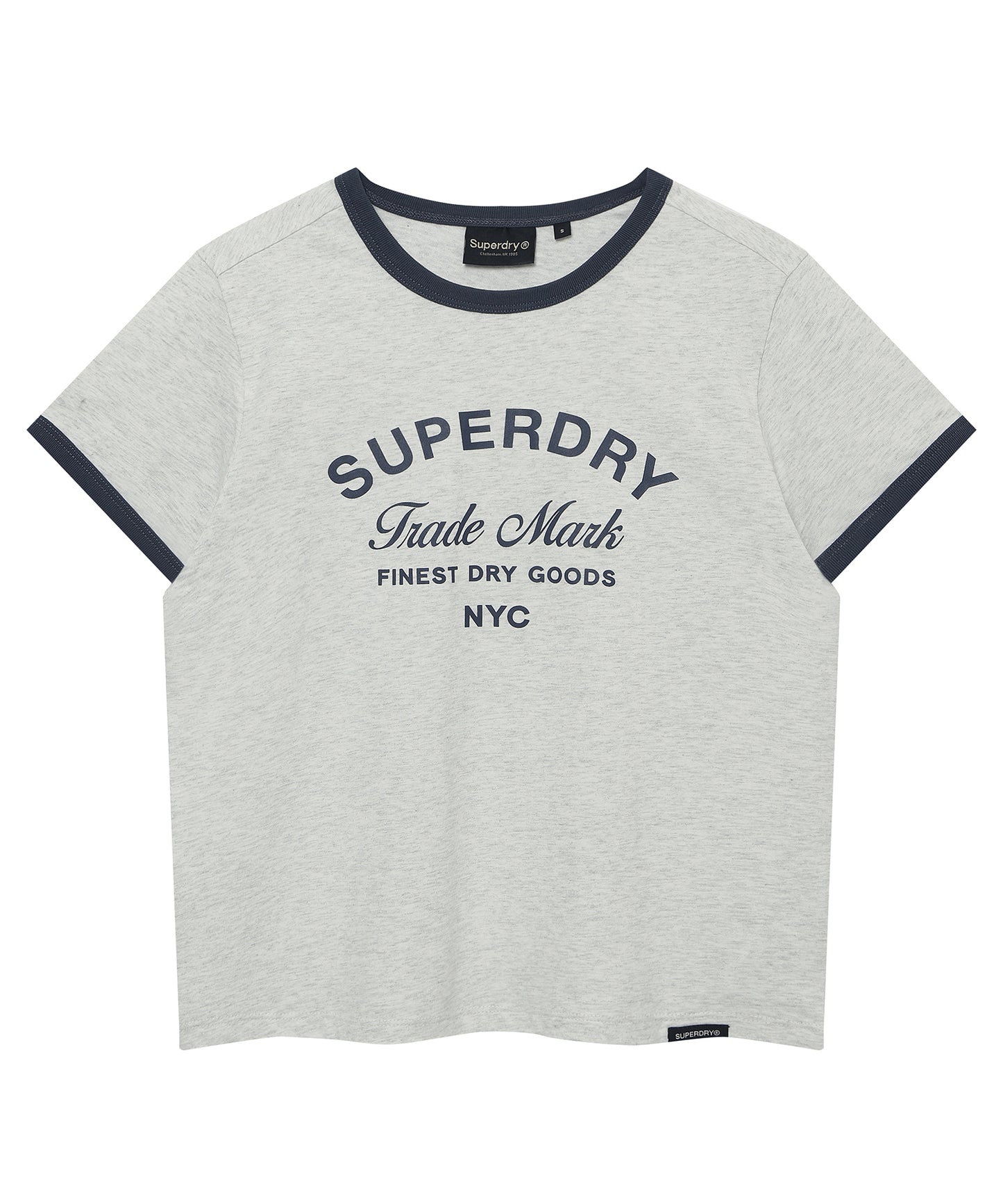 W Logo Ringer T-Shirt 2 - Light Grey