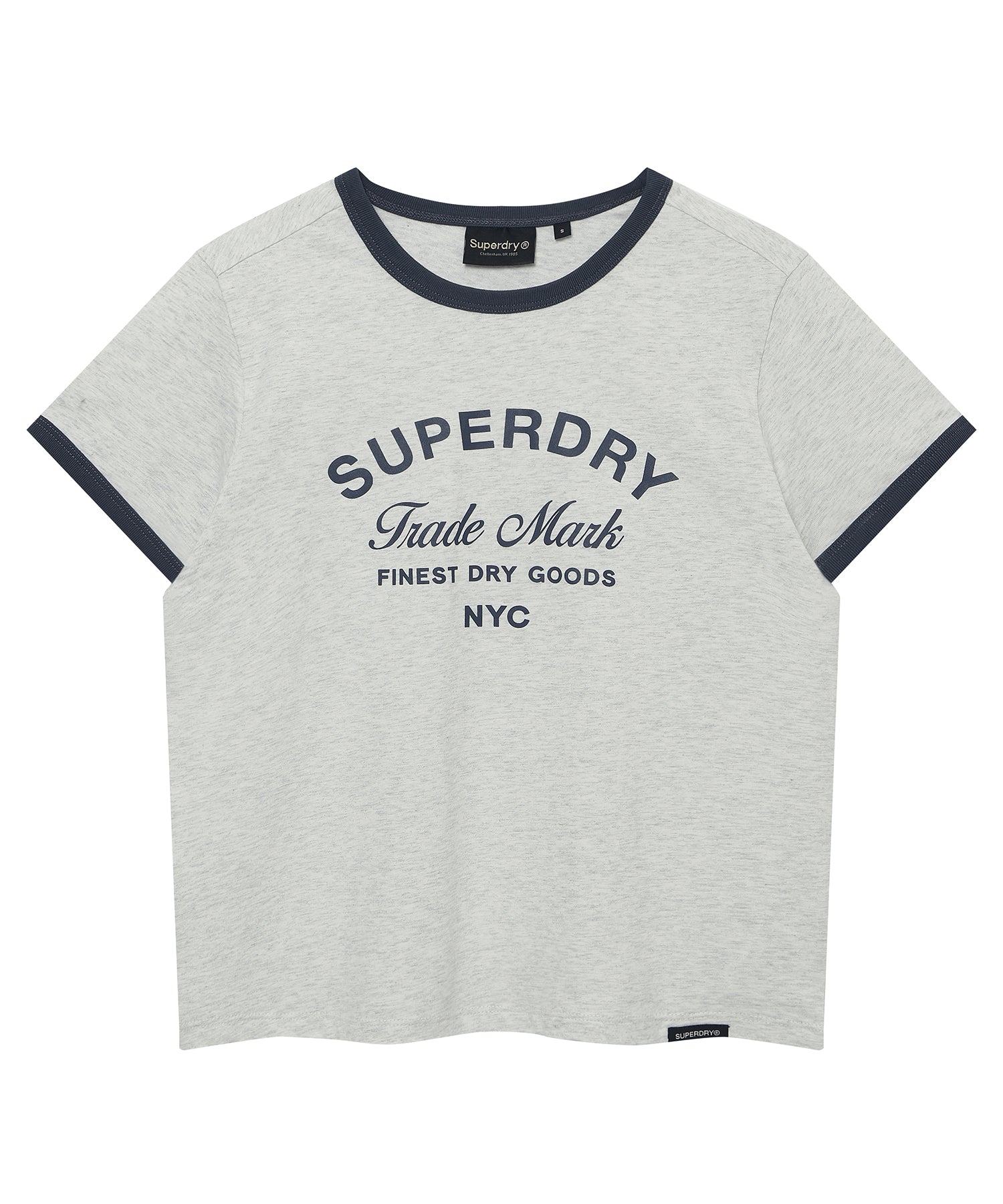W Logo Ringer T-Shirt 2 - Light Grey