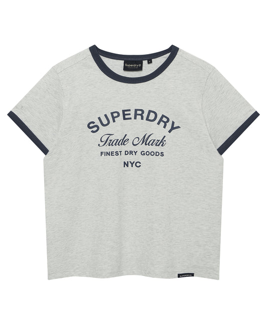 W Logo Ringer T-Shirt 2 - Light Grey