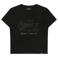 W Vintage Script Crop T-Shirt