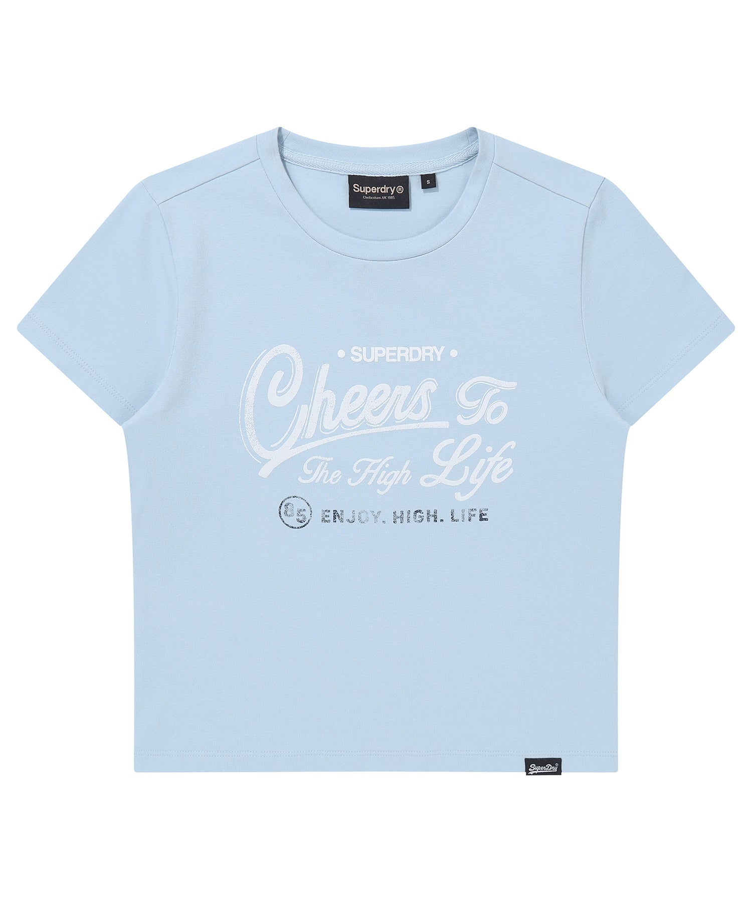 W Vintage Script Crop T-Shirt
