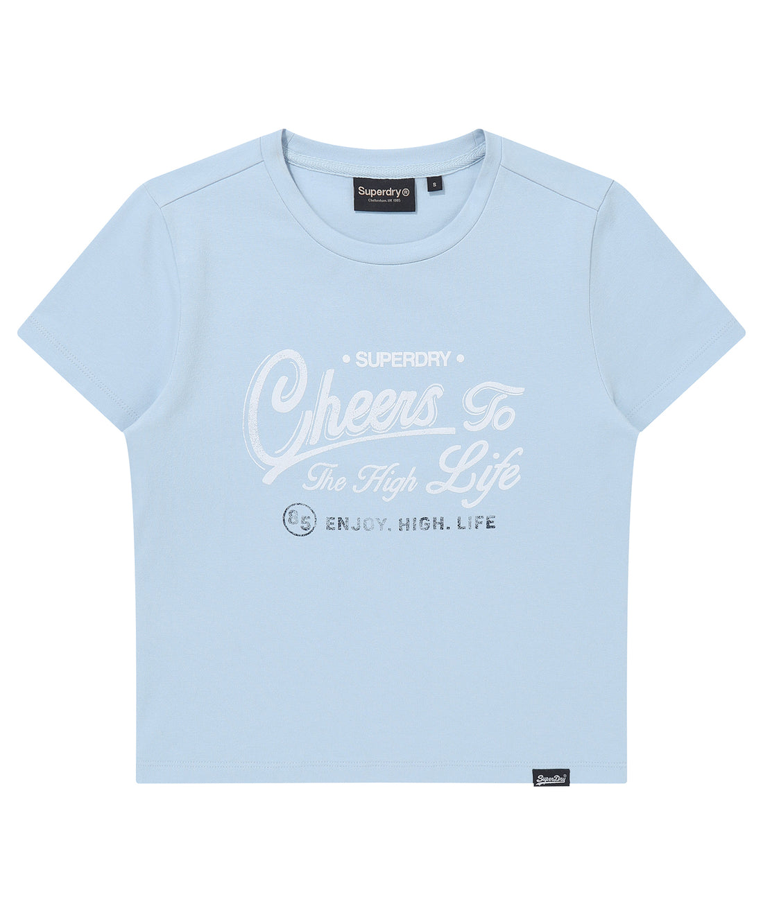 W Vintage Script Crop T-Shirt