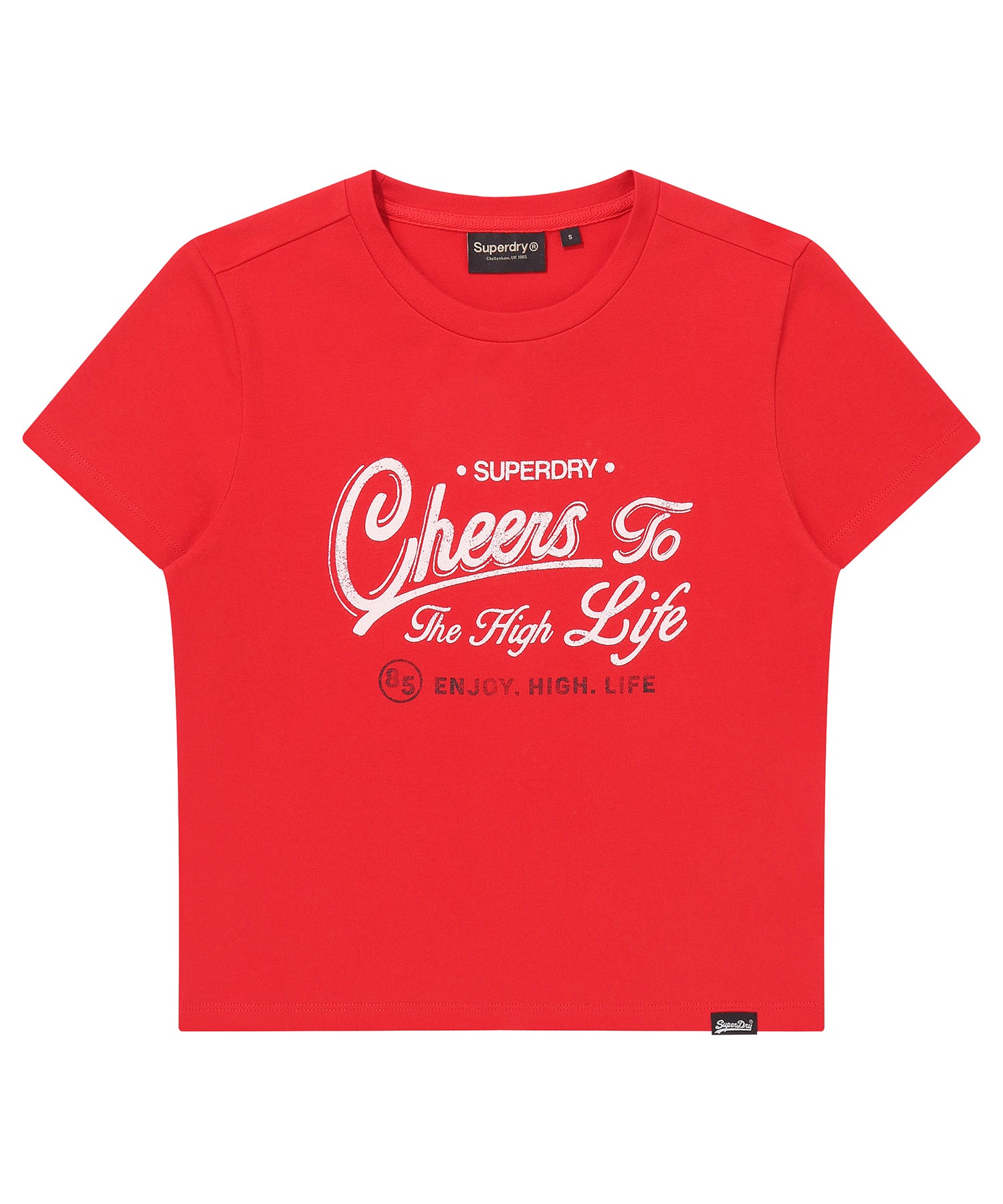 W Vintage Script Crop T-Shirt