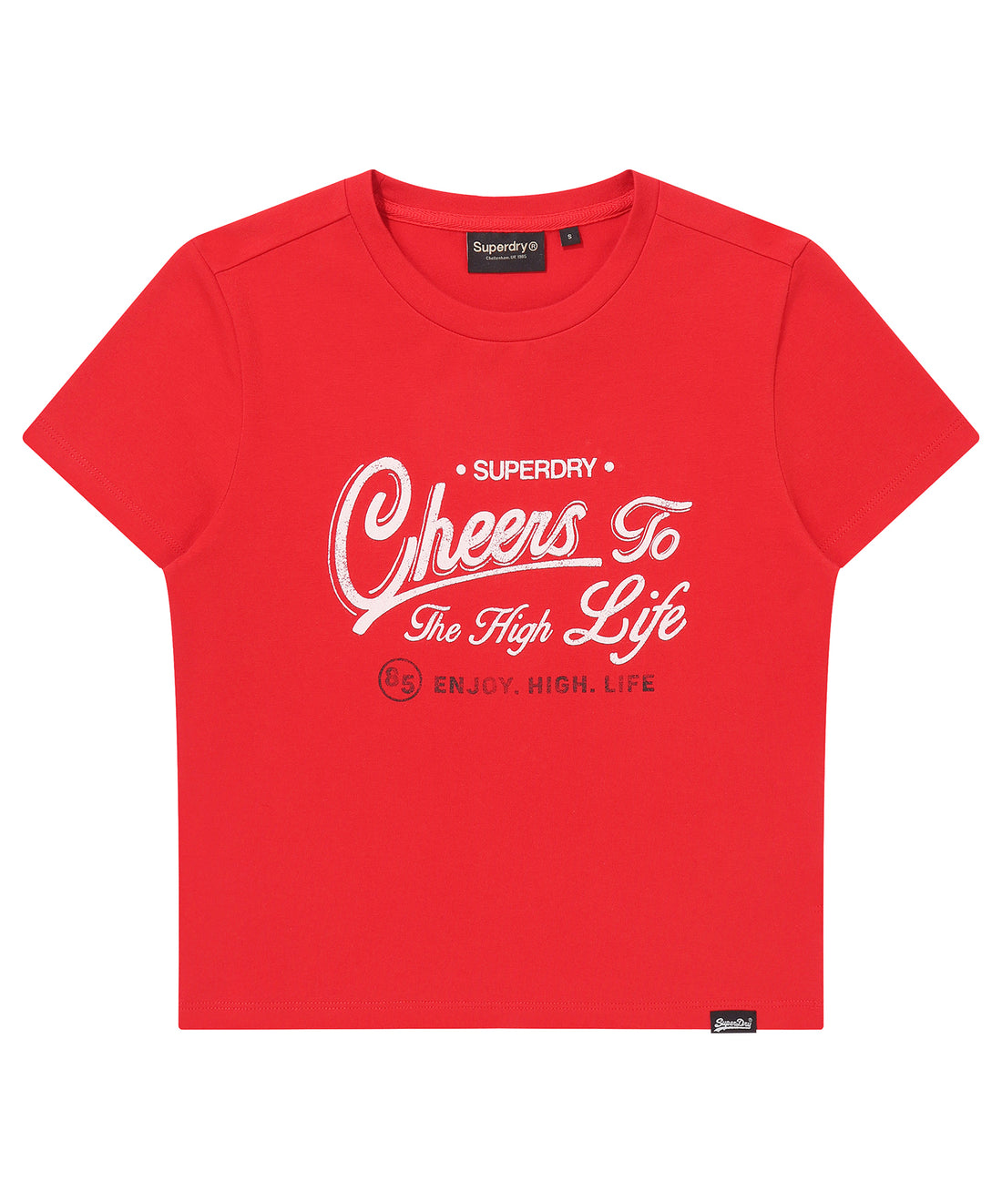 W Vintage Script Crop T-Shirt