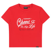 W Vintage Script Crop T-Shirt