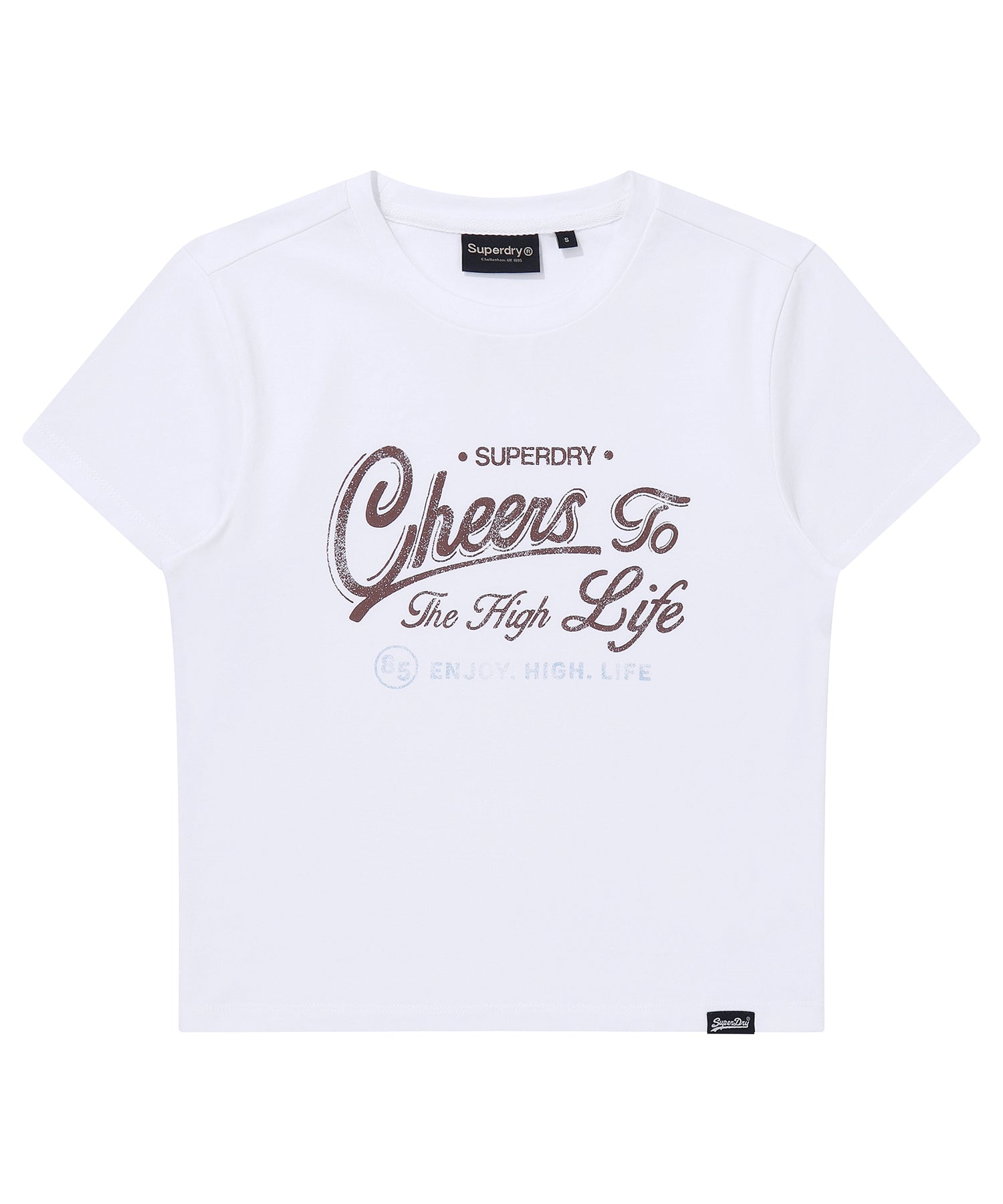 W Vintage Script Crop T-Shirt