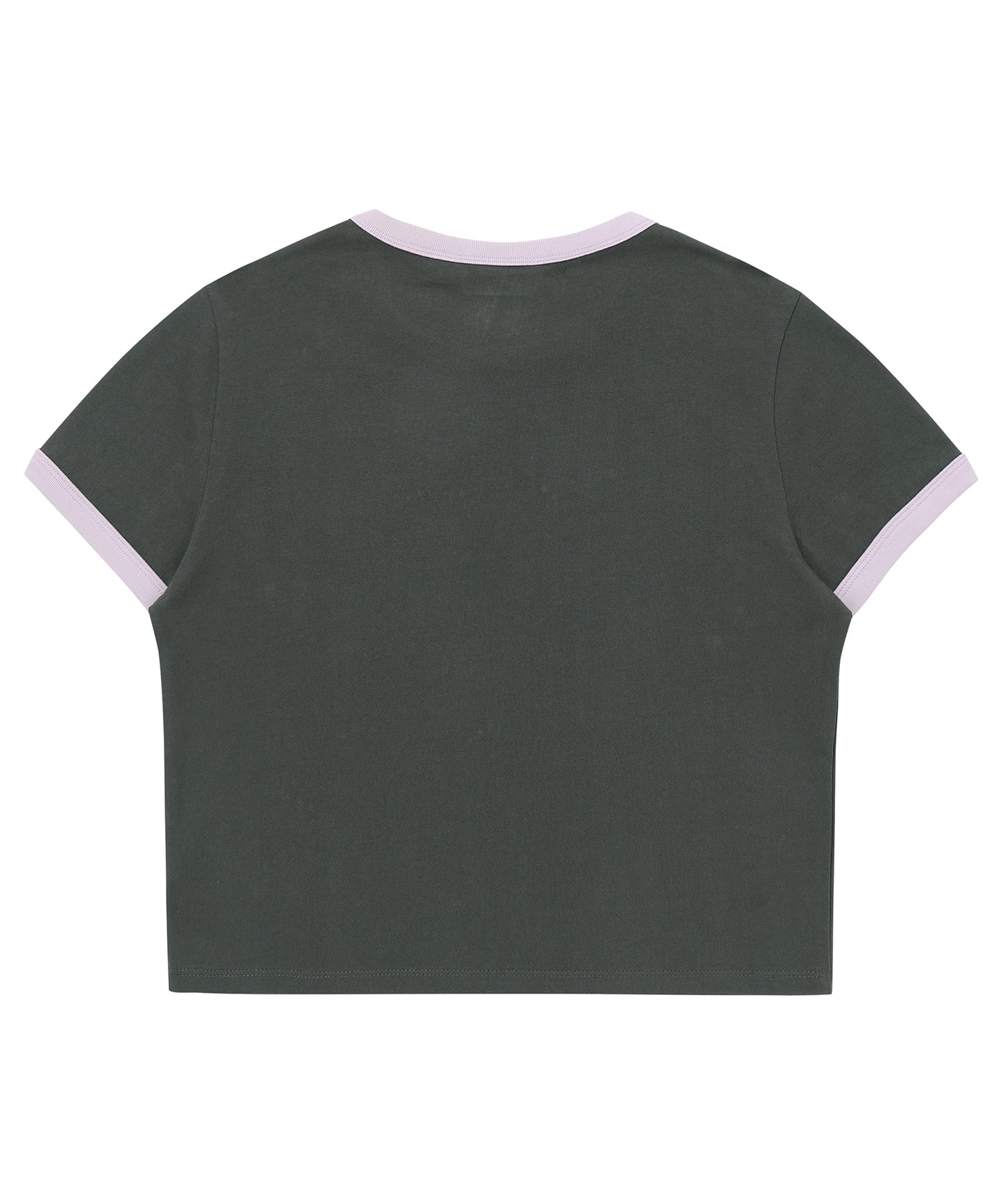 W Heart Graphic Ringer T-Shirt