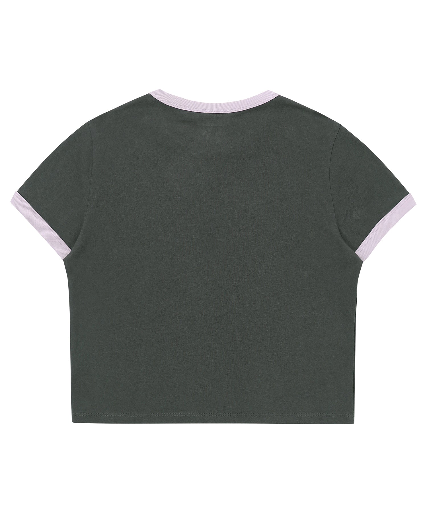 W Heart Graphic Ringer T-Shirt