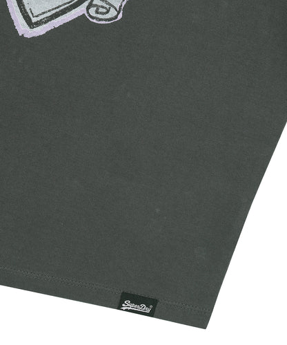 W Heart Graphic Ringer T-Shirt