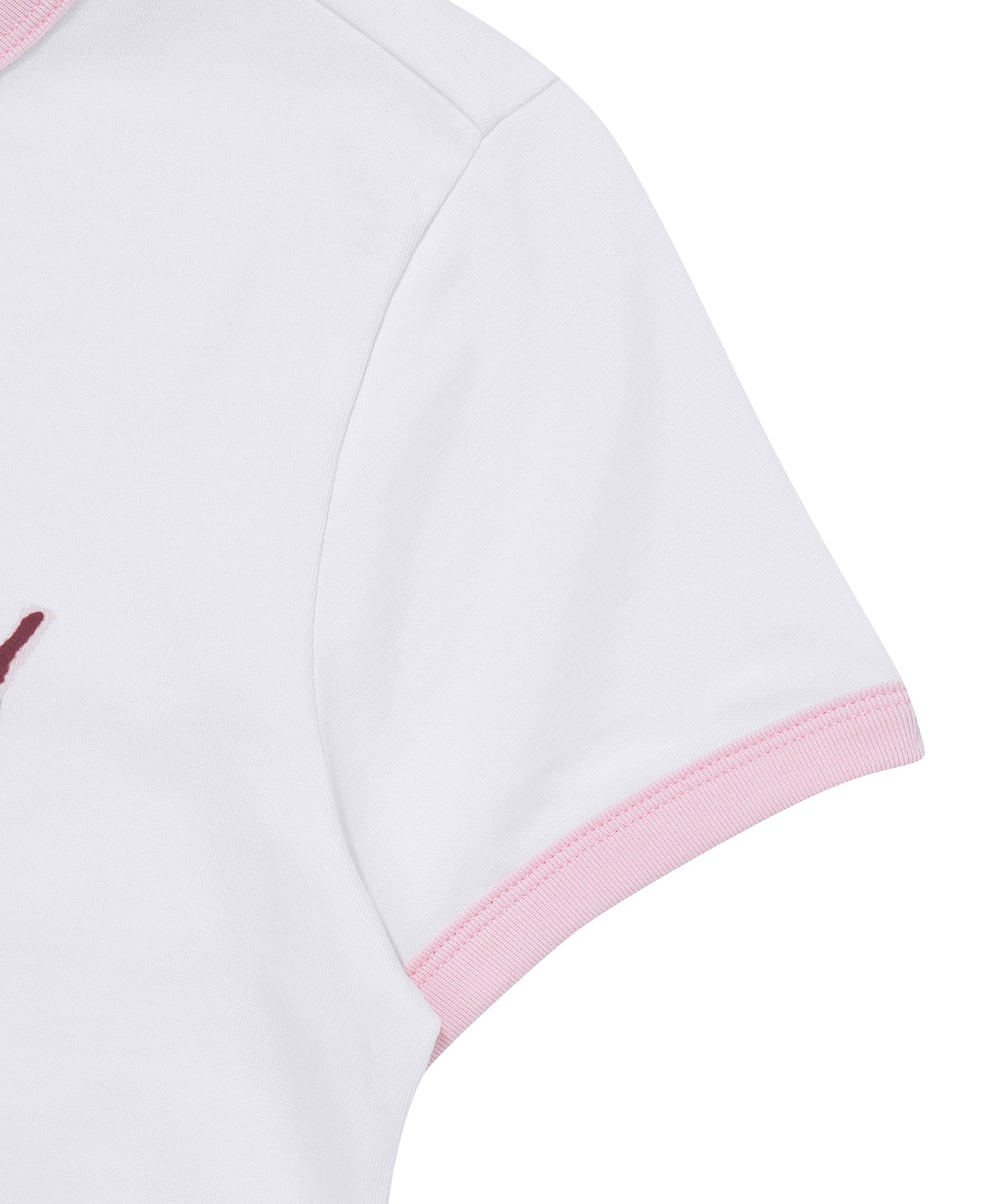 W Heart Graphic Ringer T-Shirt