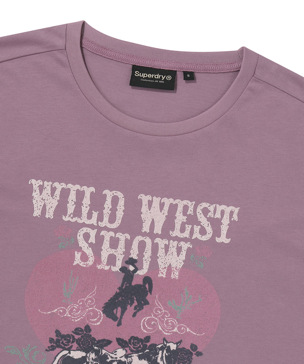 W Vintage Heart Graphic T-Shirt