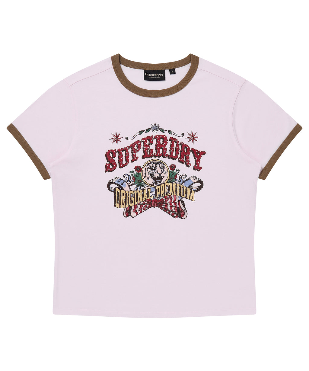 W Carnival Graphic Ringer T-Shirt