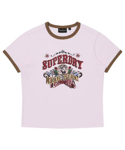 W Carnival Graphic Ringer T-Shirt